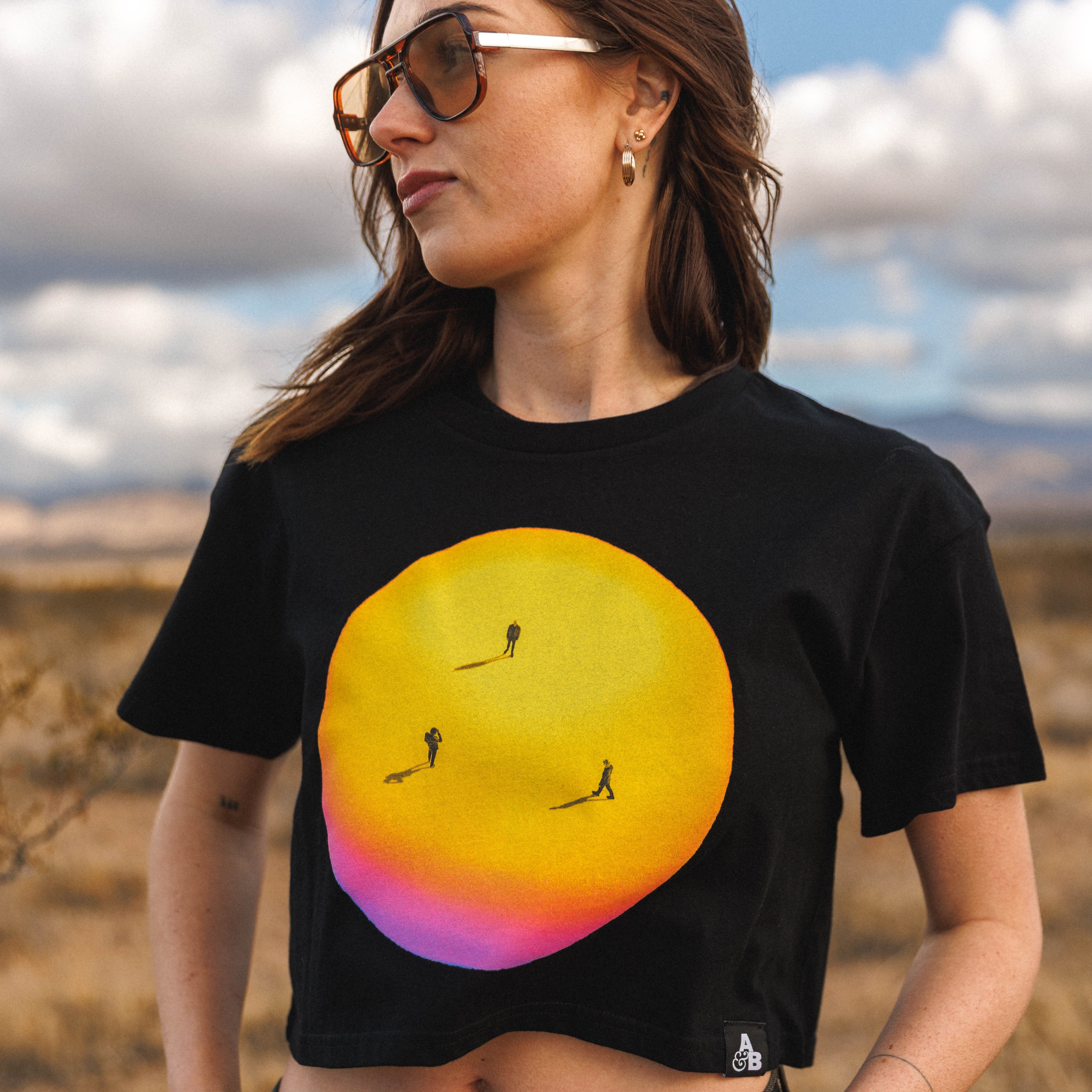 Above & Beyond 'Bigger Than All Of Us' Crop Tee Crop Tee 'Bigger Than All Of Us' Crop Tee - XS