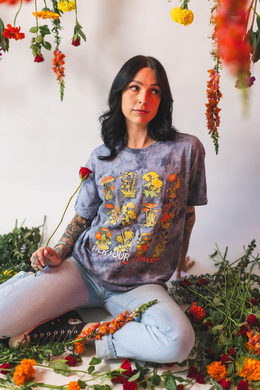 Electric Family Electric Family "Pick Your Flowers" Tee - Tee Electric Family "Pick Your Flowers" Tee - S