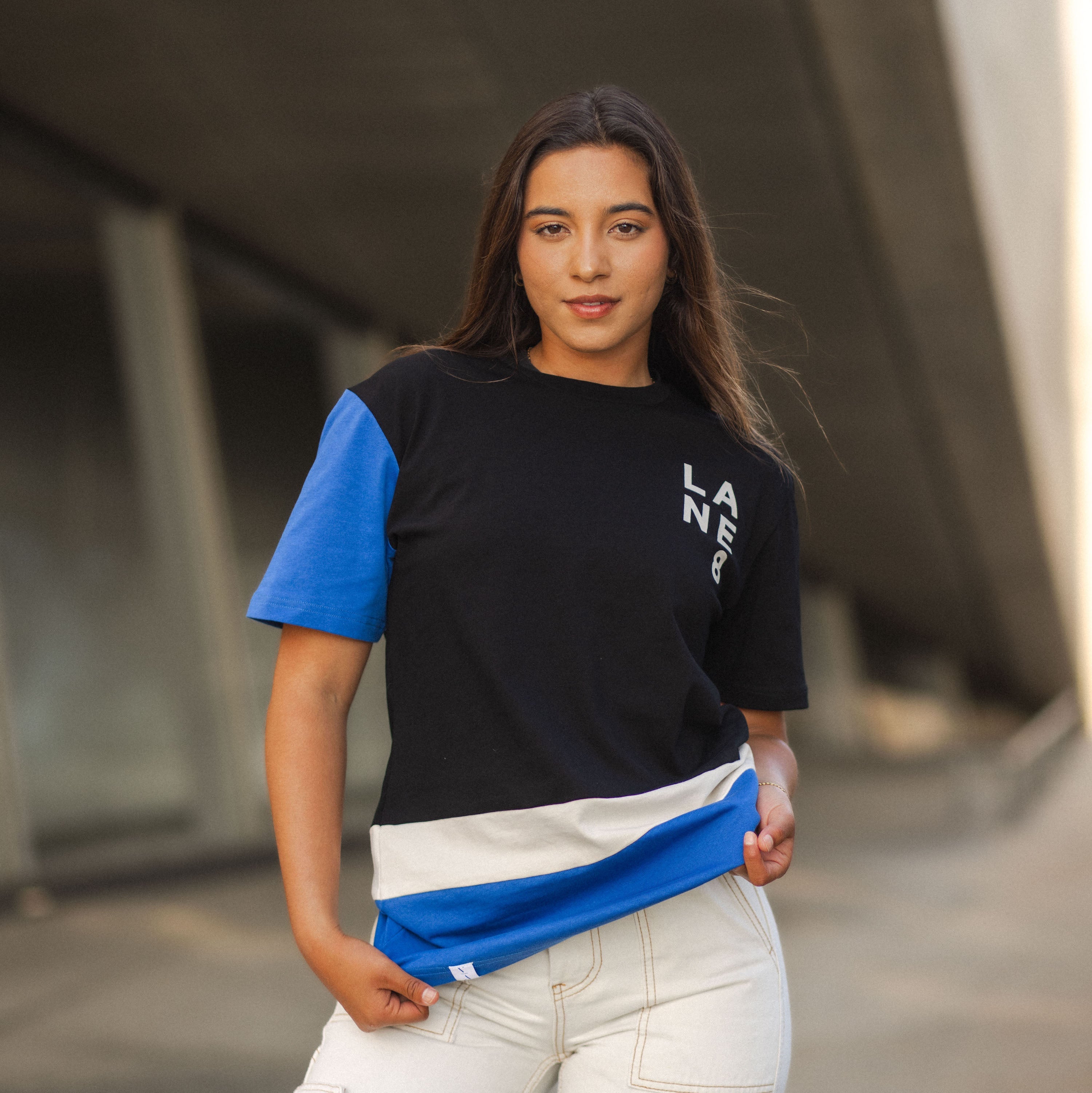 Lane 8 Cobalt Colorblock Tee