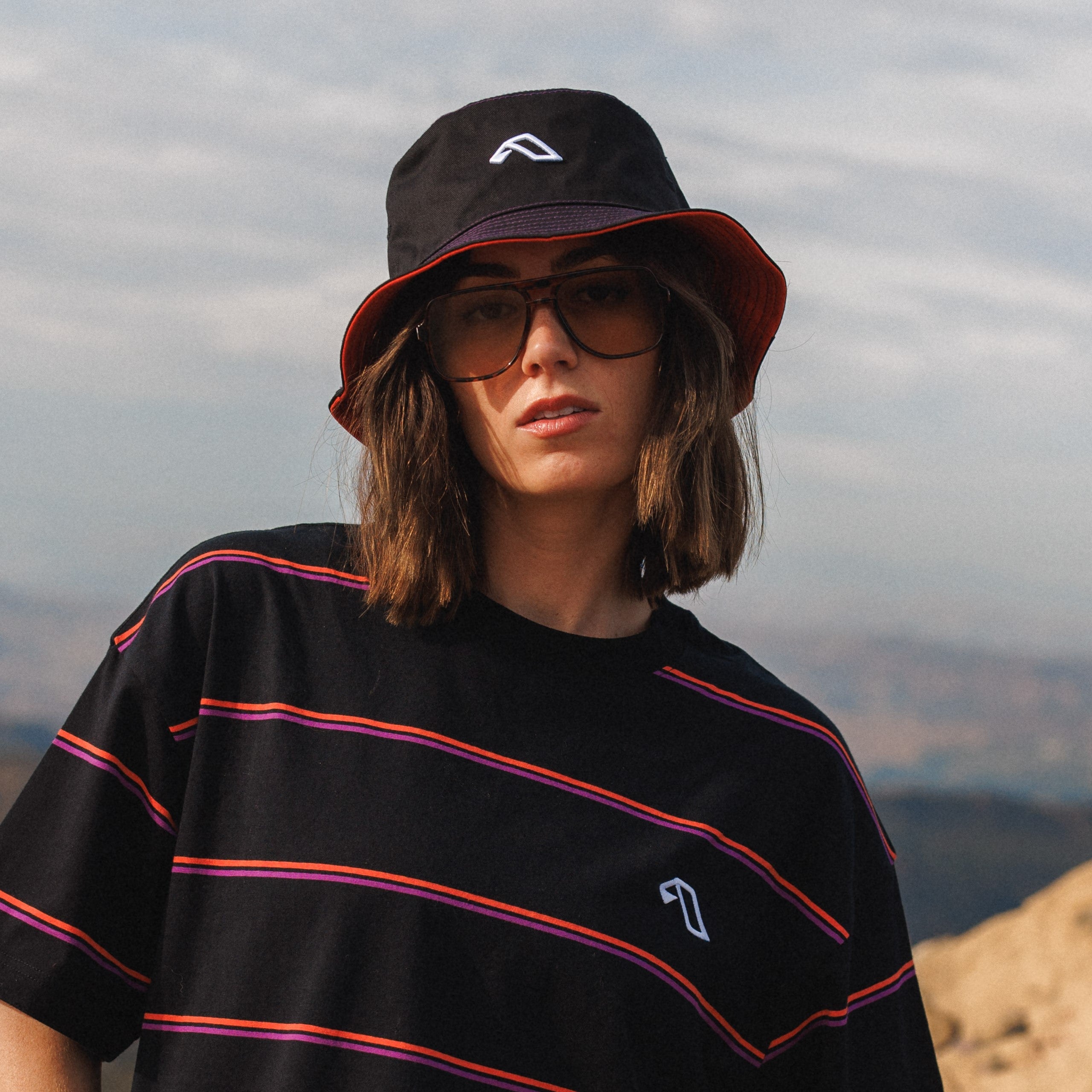 Anjuna Anjuna Reversible Bucket Hat / Orange & Black Bucket Hat Anjuna Reversible Bucket Hat / Orange & Black - Default Title