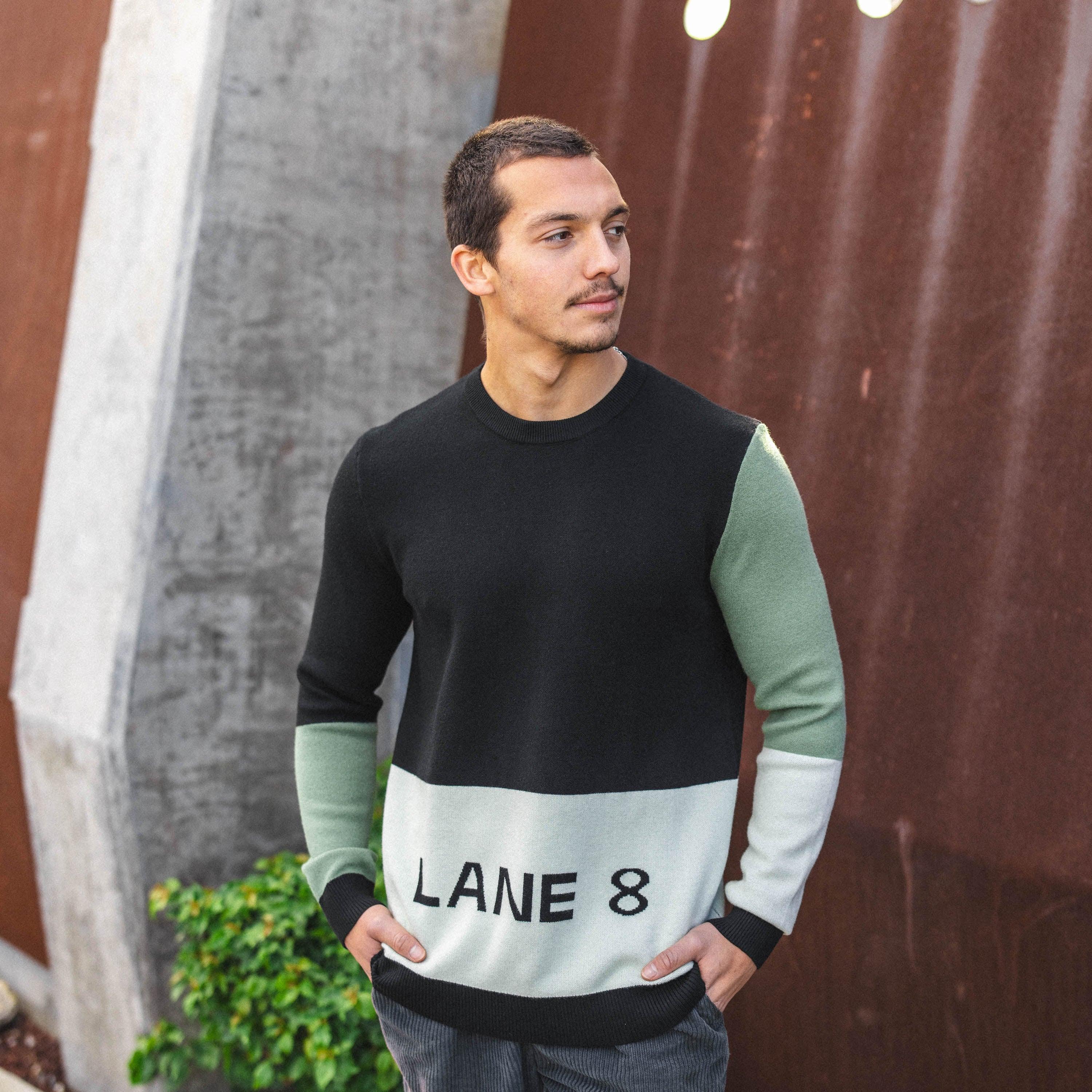 Colorblock Wool Sweater