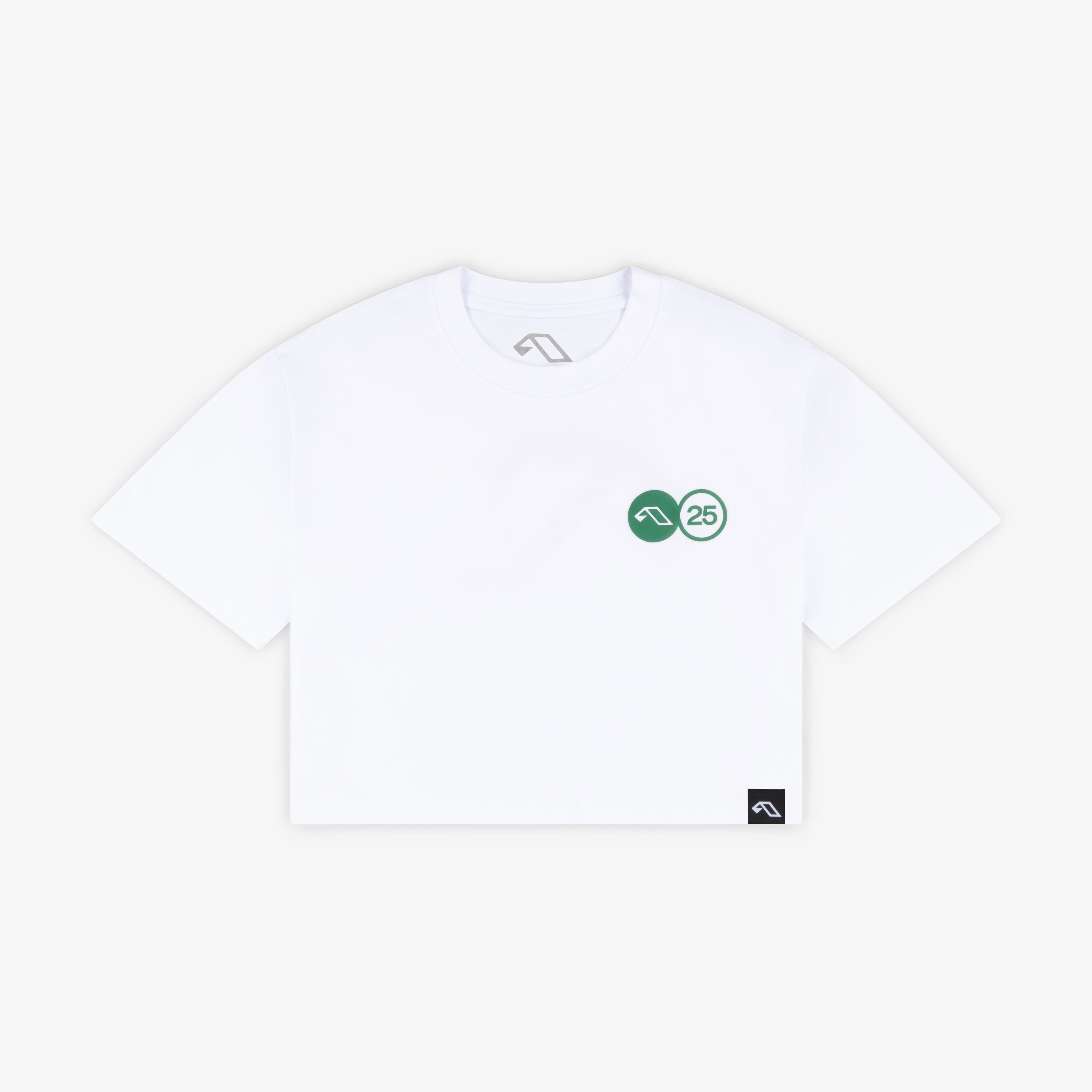 Anjuna Anjuna25 Puff Print Crop Tee / White Crop Tee Anjuna25 Puff Print Crop Tee / White - XS