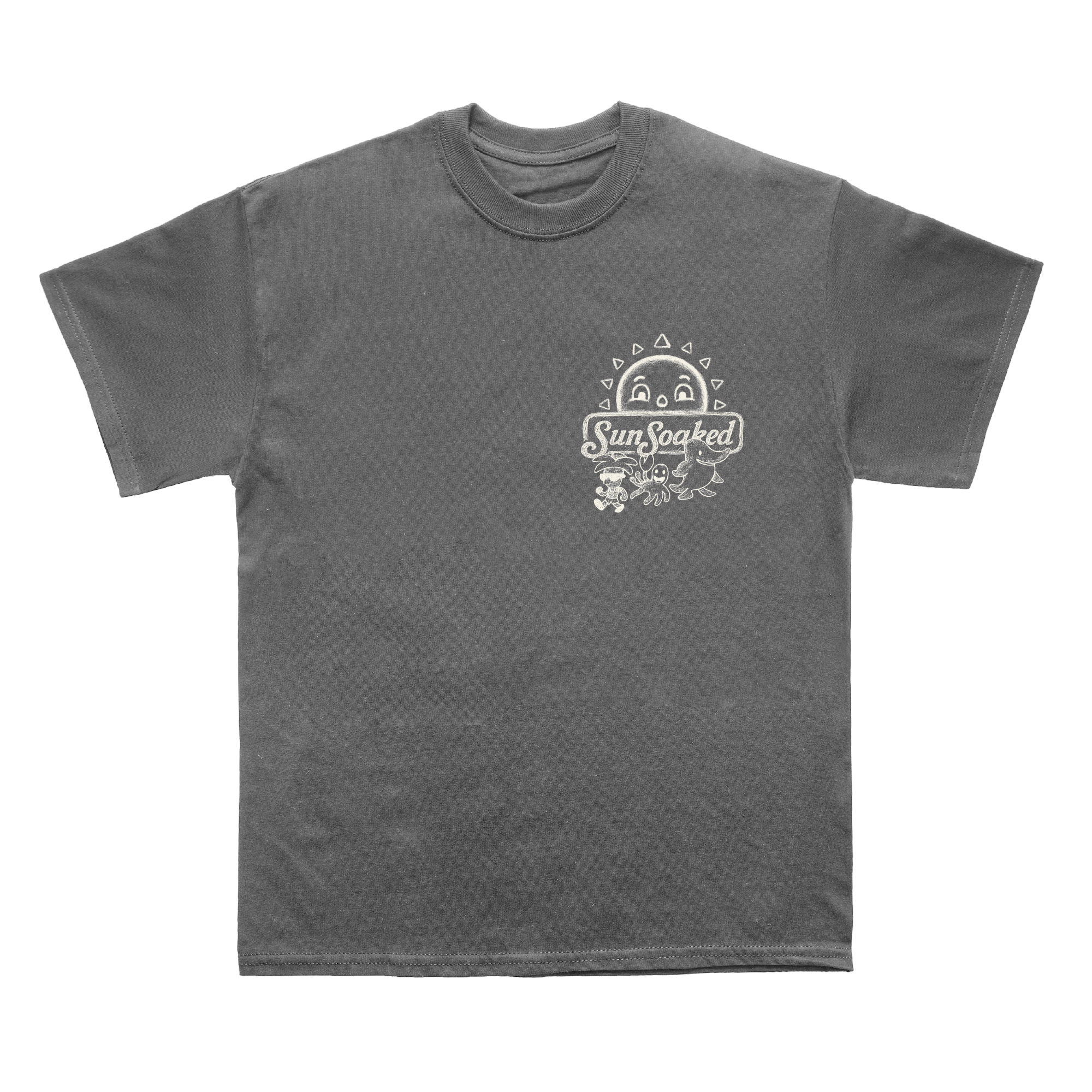 Sunsoaked Character Sketch Tee - Grey