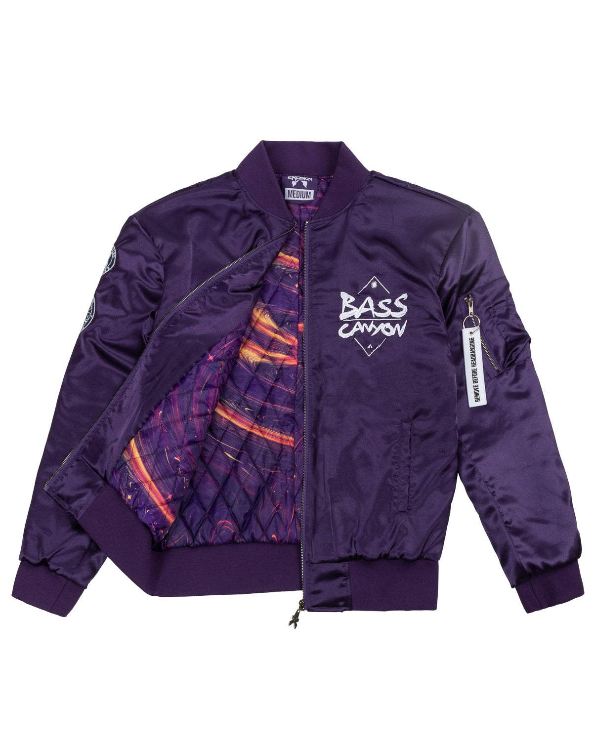 Bass Canyon Flight Jacket (Purple) - Excision
