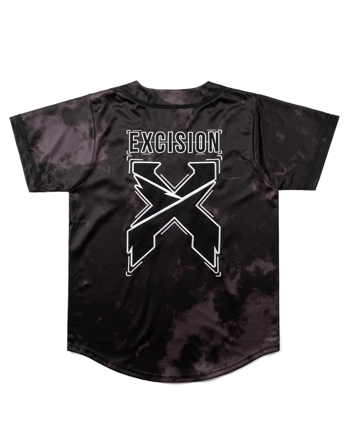 Headbanger Tie Dye Baseball Jersey (Black) - Excision