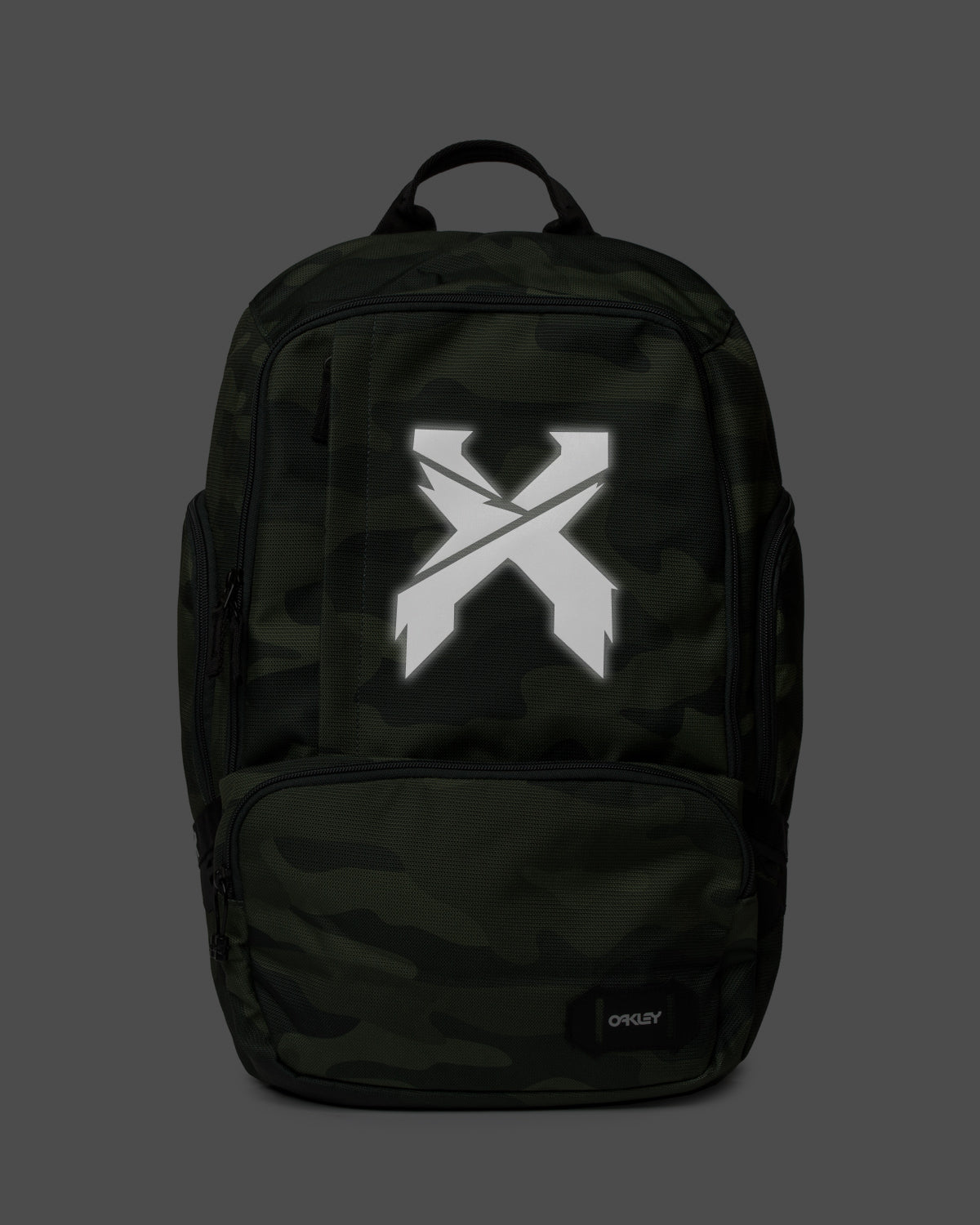 Sliced Logo Reflective Oakley Backpack (Camo) - Excision