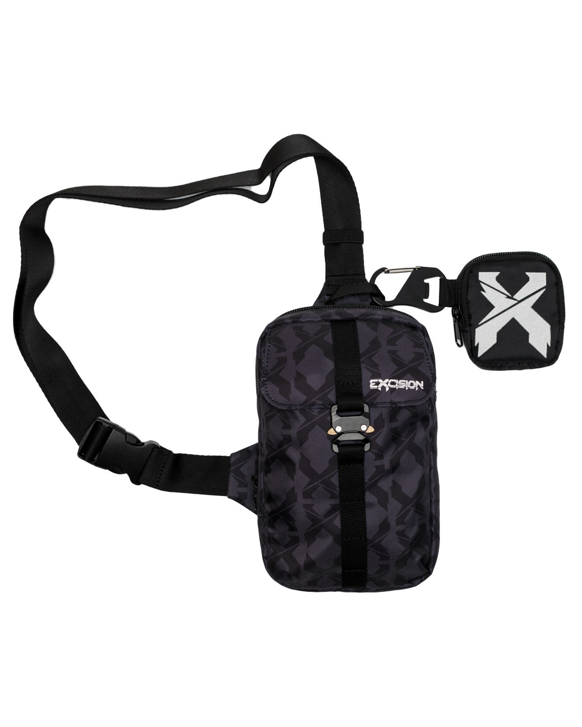 Sliced Logo All-Over Modular Bag - Excision