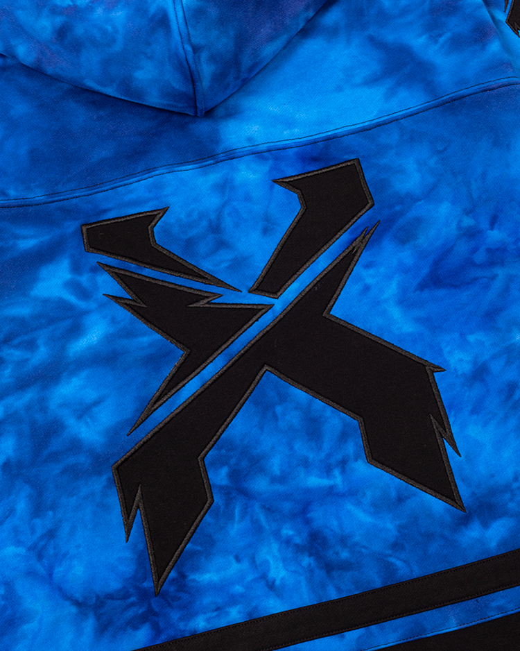 Blue Tie Dye Lacer Hoodie - Excision