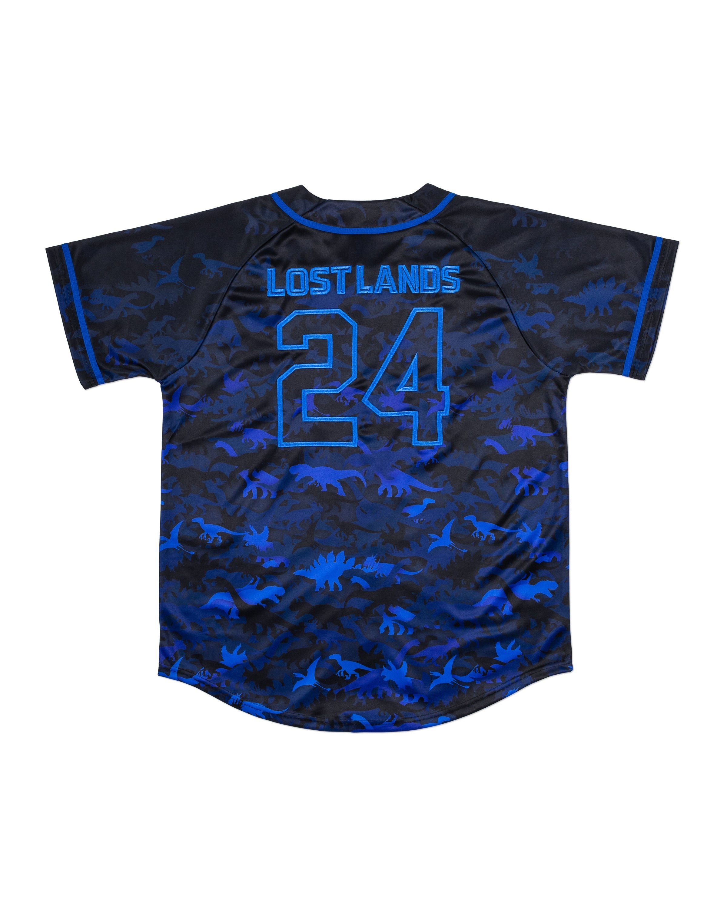 Lost Lands Blue Dino Baseball Jersey - Excision