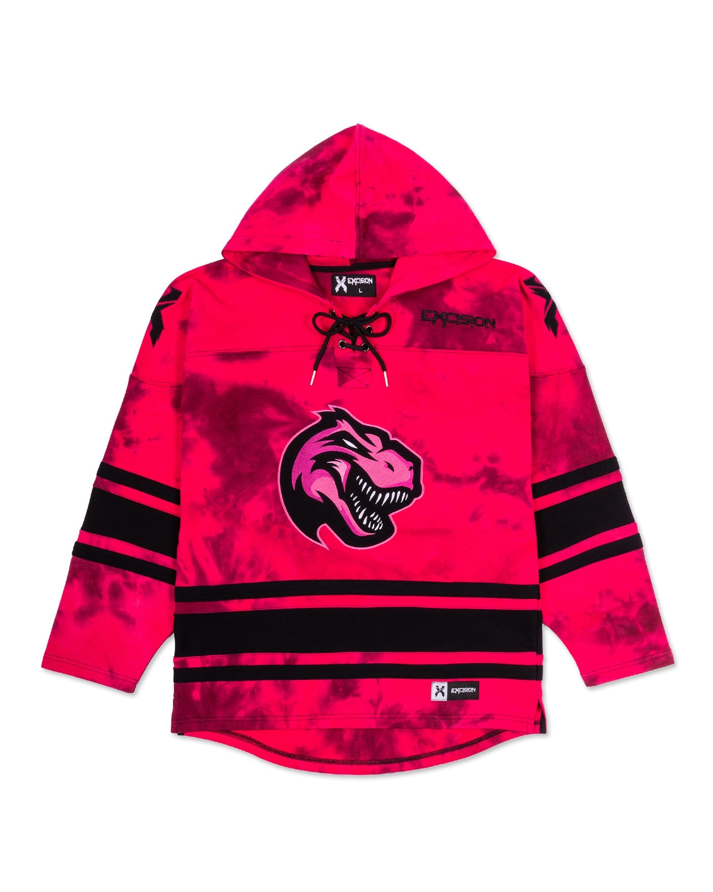 Pink Tie Dye Lacer Hoodie - Excision