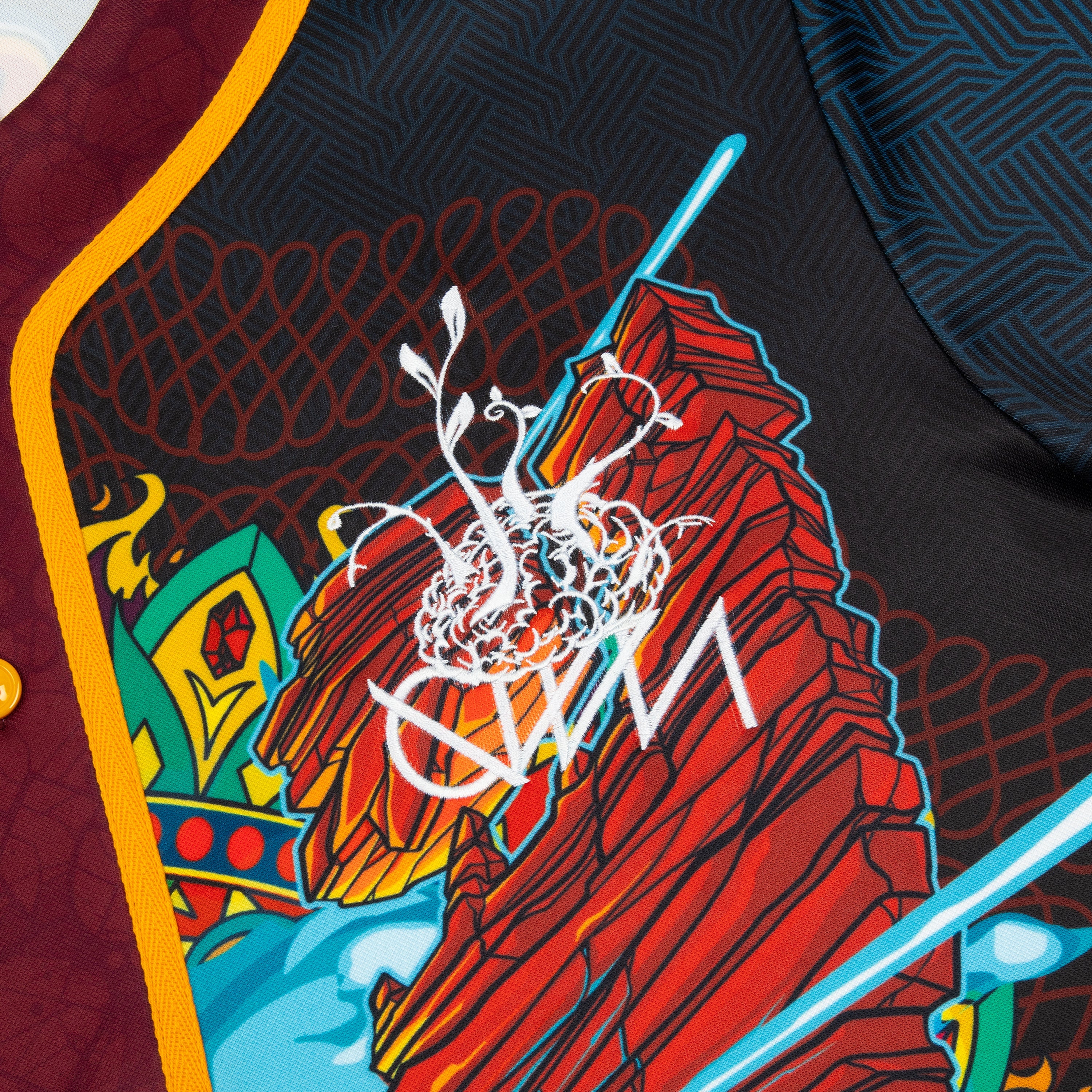 Ganja White Night Wobble Rocks III Baseball Jersey Baseball Jersey Wobble Rocks III Baseball Jersey - S