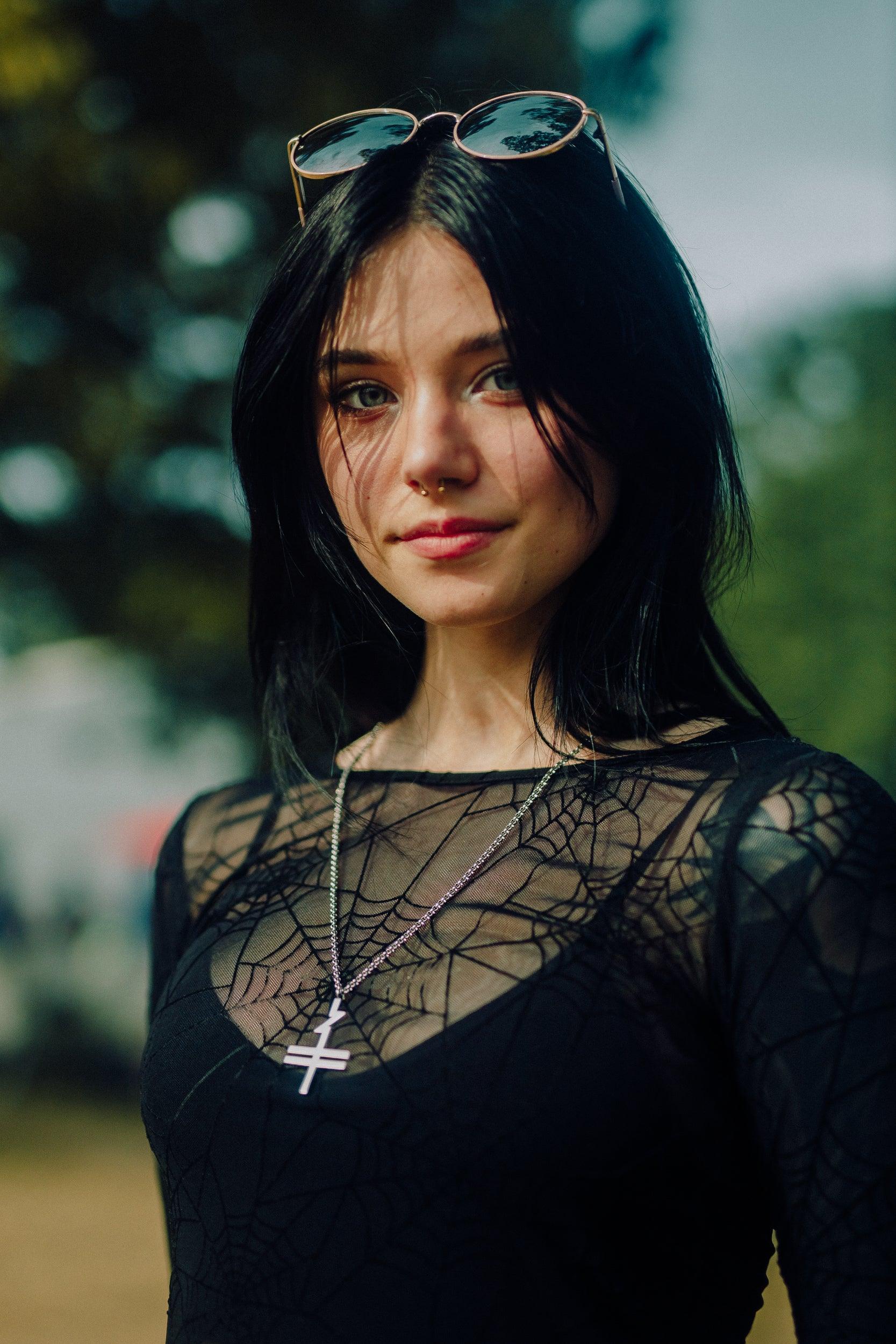 BTSM - Silver Community Cross Necklace with Custom Case