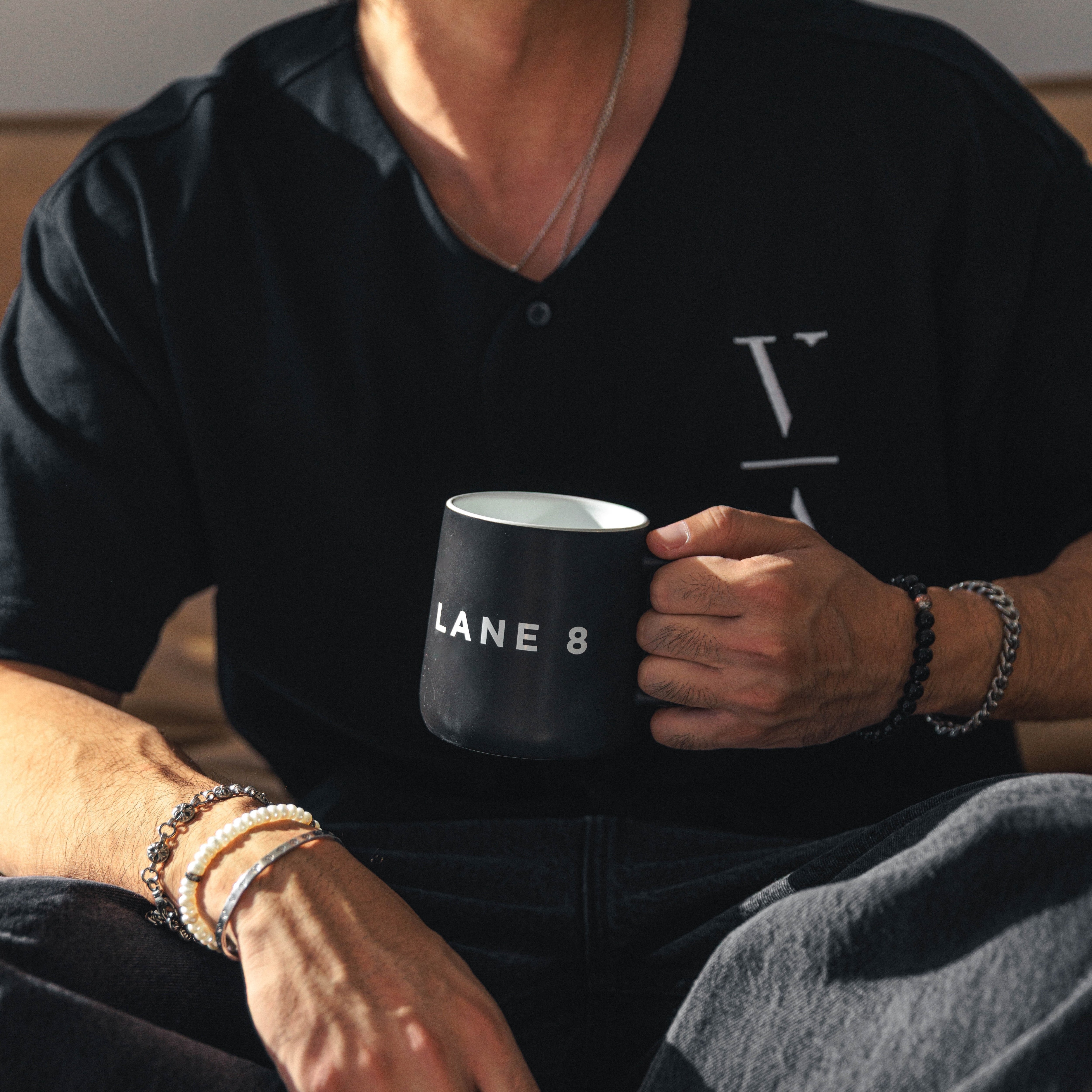 Lane 8 Core Black Mug