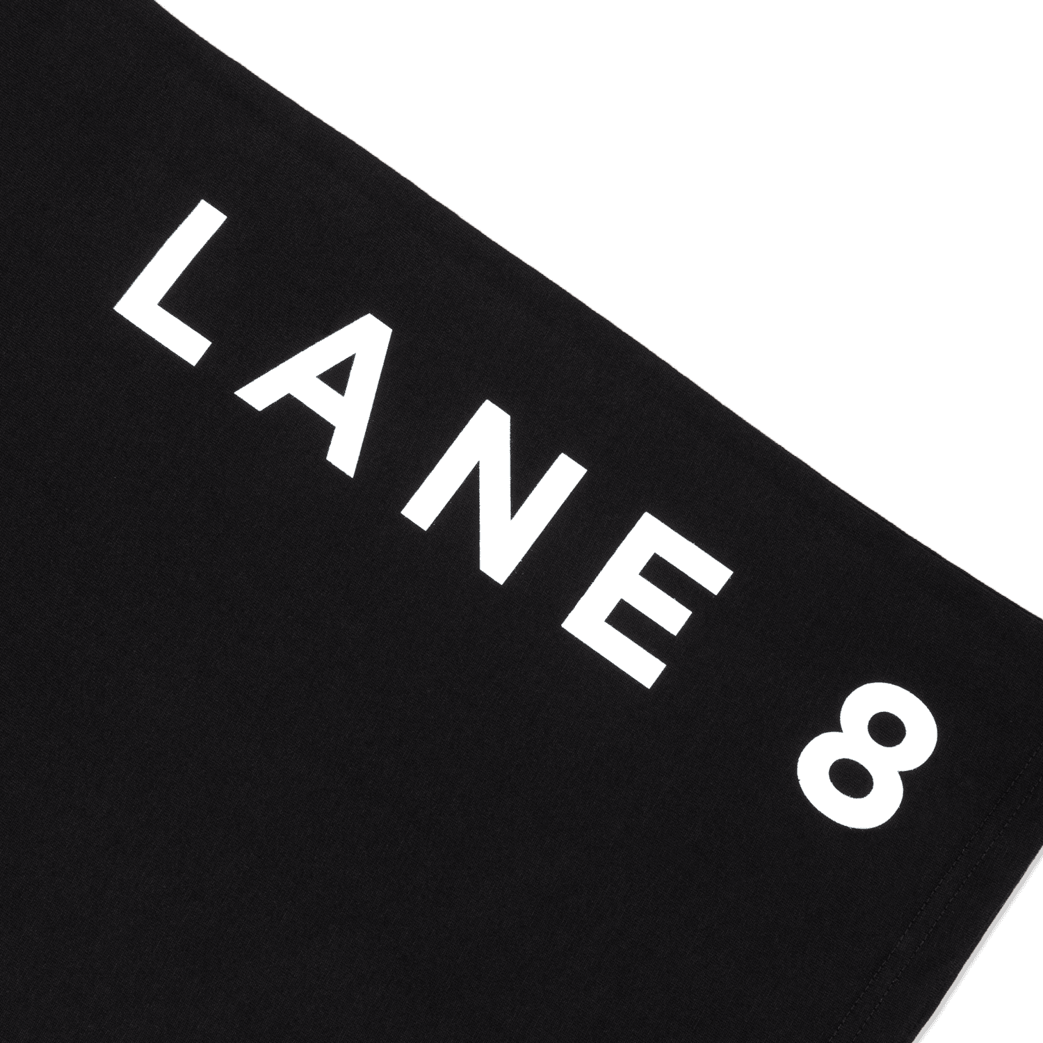 Lane 8 Black & White Logo Tee