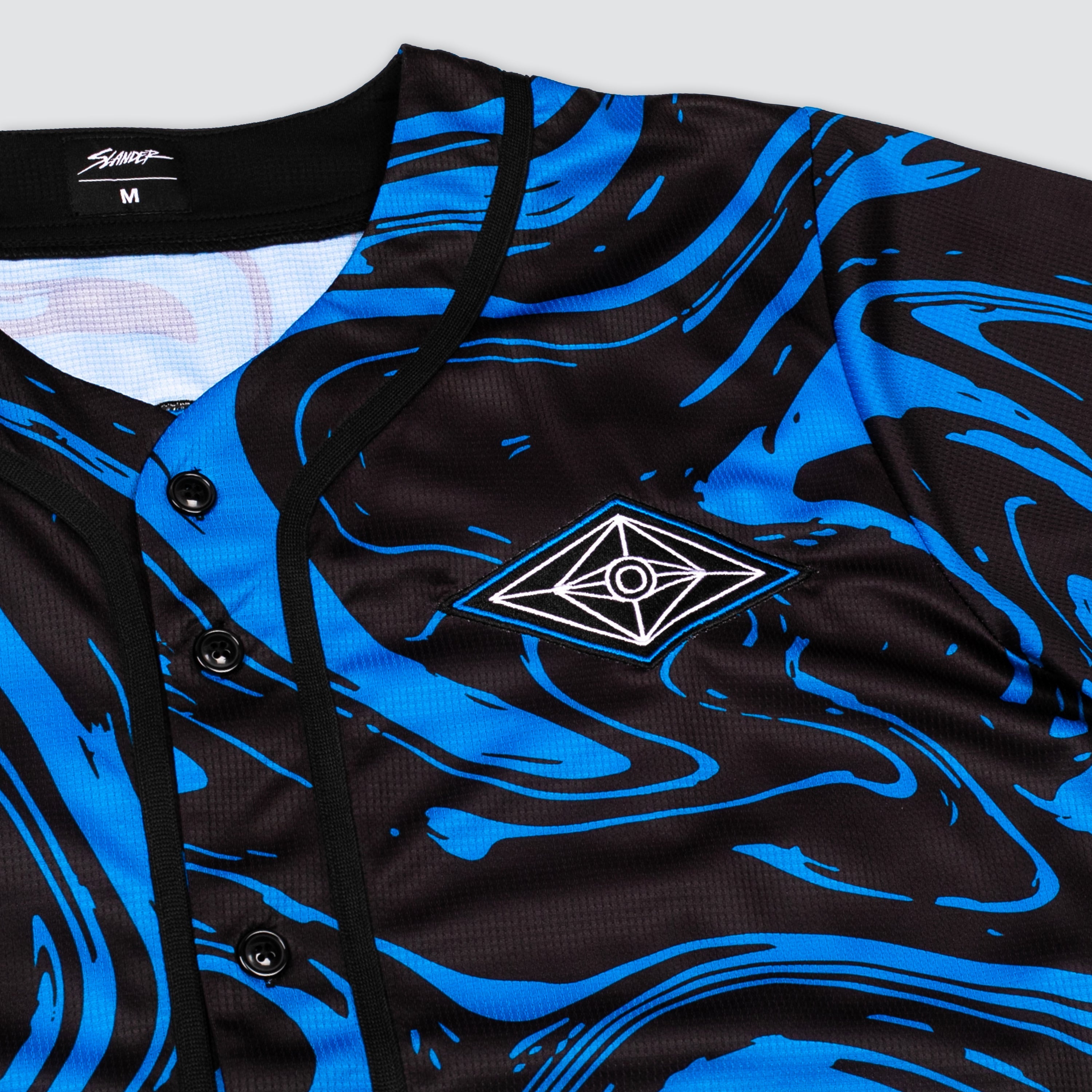 SPACEMAN JERSEY - BLUE/BLACK MARBLE - Slander Merchandise