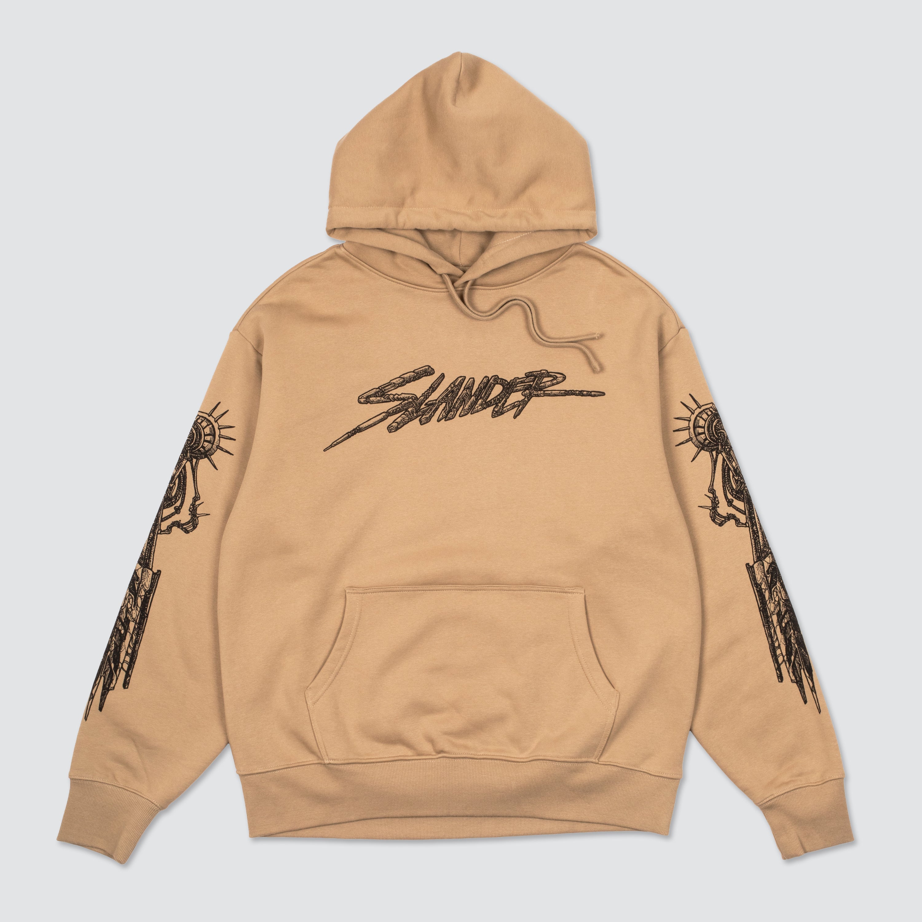 SAND MECHANICAL HOODIE (HEAVYWEIGHT) - Slander Merchandise