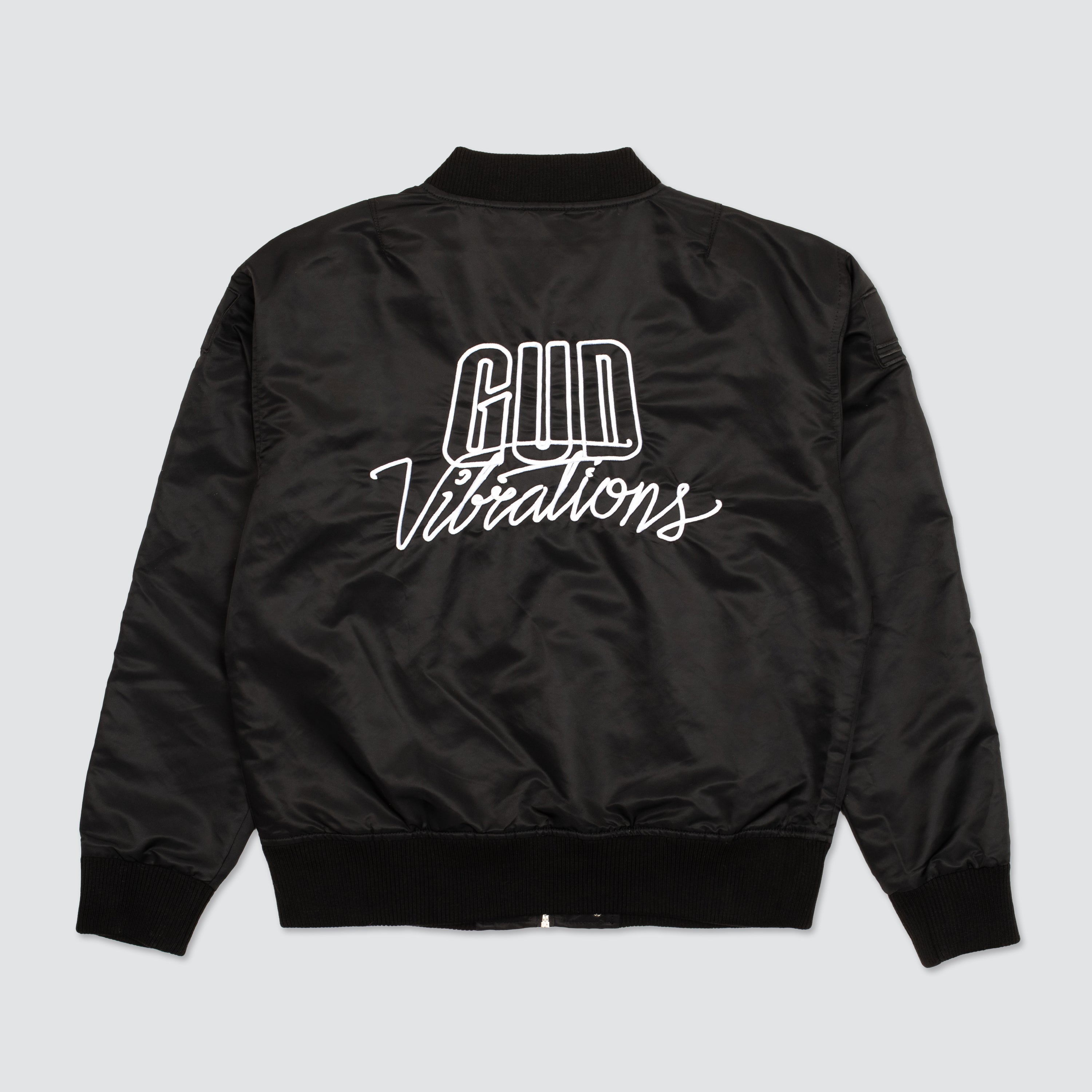 GUD VIBRATIONS BOMBER JACKET - Slander Merchandise