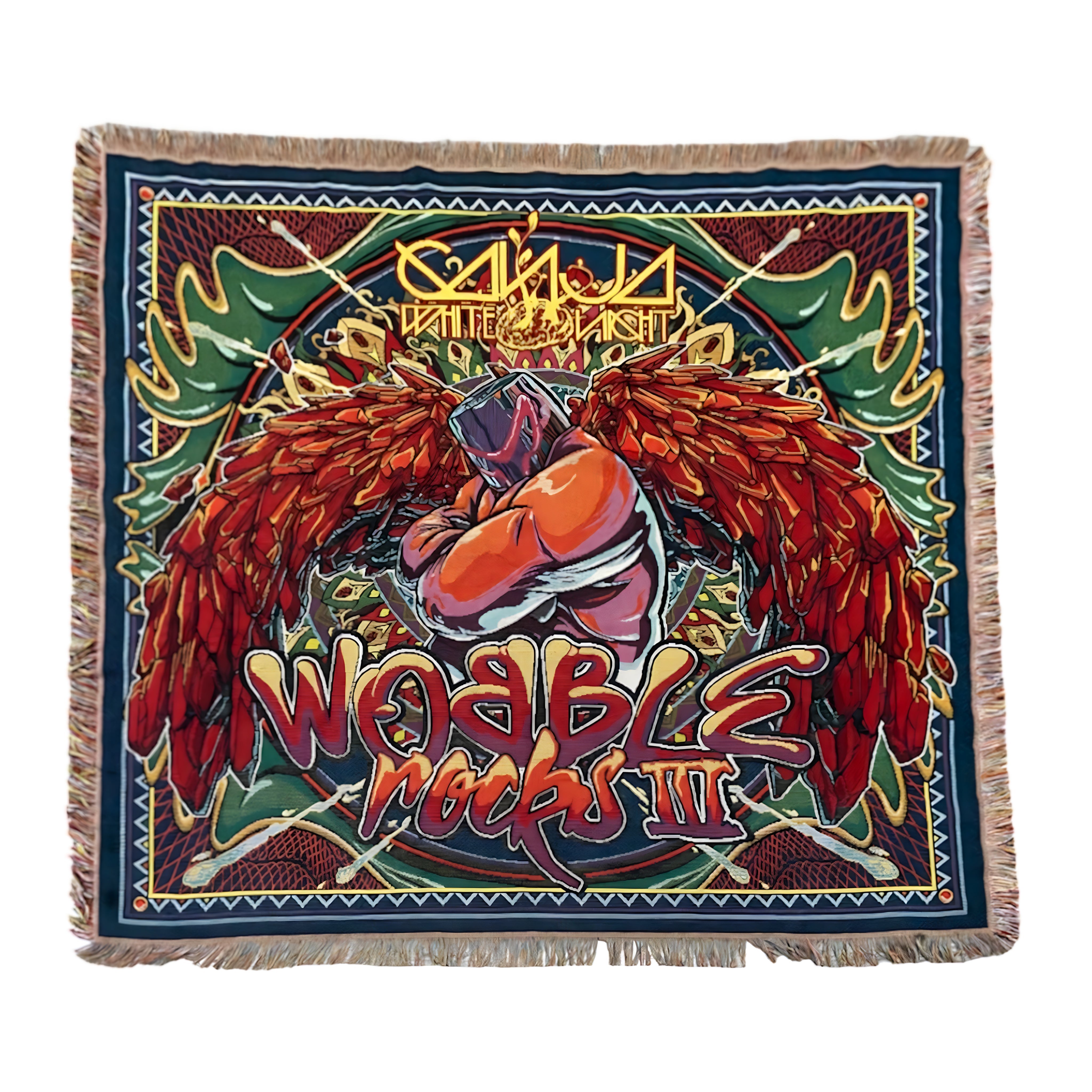 Ganja White Night Wobble Rocks III Woven Blanket Blanket Wobble Rocks III Woven Blanket - Default Title