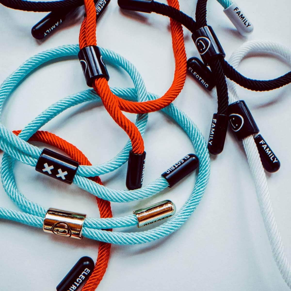 XX New School Bracelet (Diamond/Black) - New School Bracelet -  Electric Family-  Electric Family Official Artist Merchandise