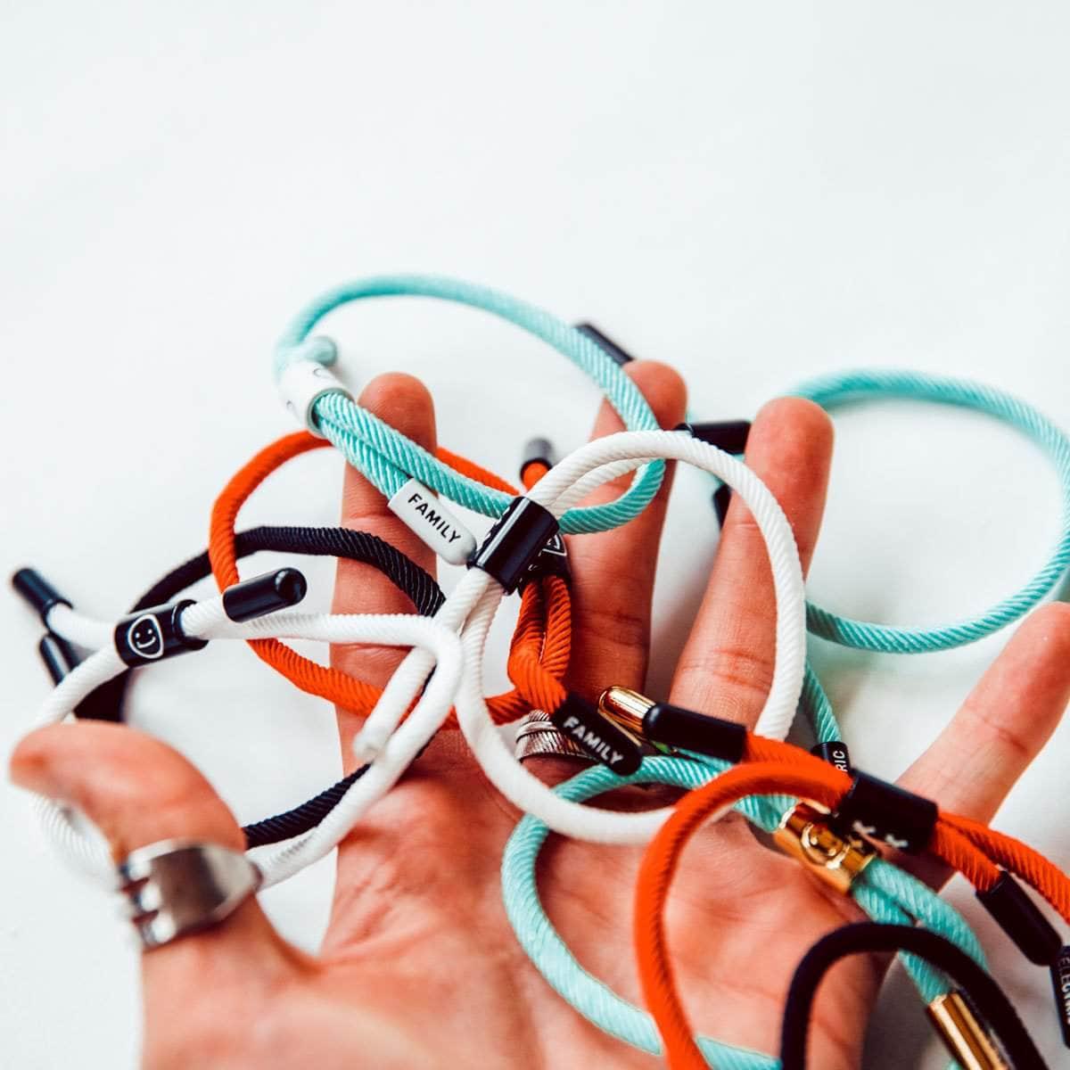 XX New School Bracelet (Black/Gold) - New School Bracelet - Electric Family- Electric Family Official Artist Merchandise