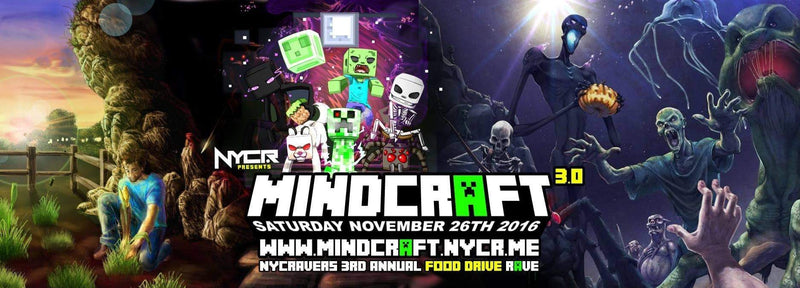 NYCRavers Hosts Minecraft Themed Rave + Food Drive