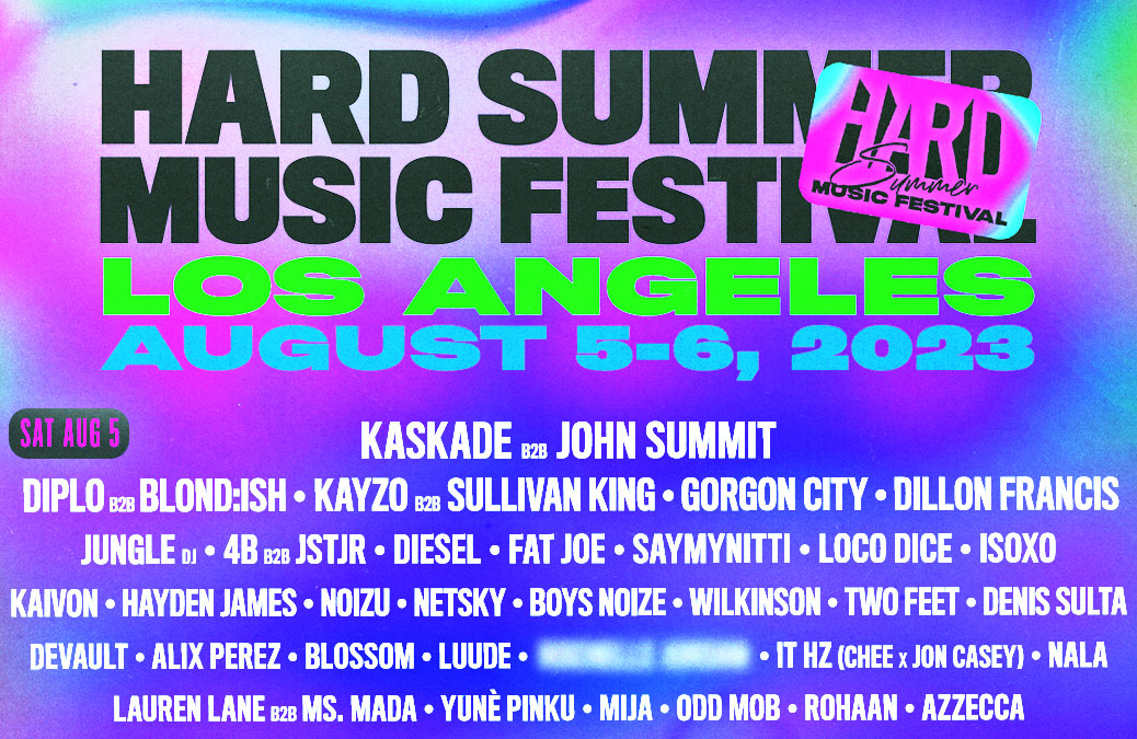 HARD Summer Los Angeles: Lineup Announcement