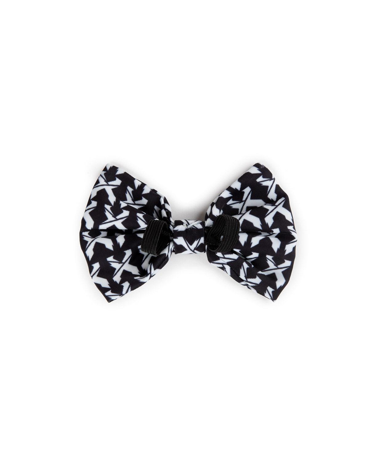 Rex Dog Bow Tie (Black/White)