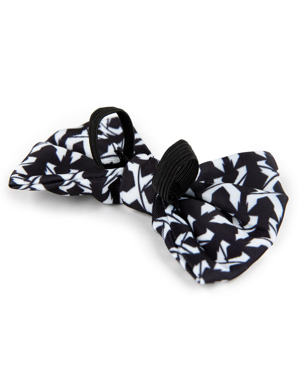 Rex Dog Bow Tie (Black/White)