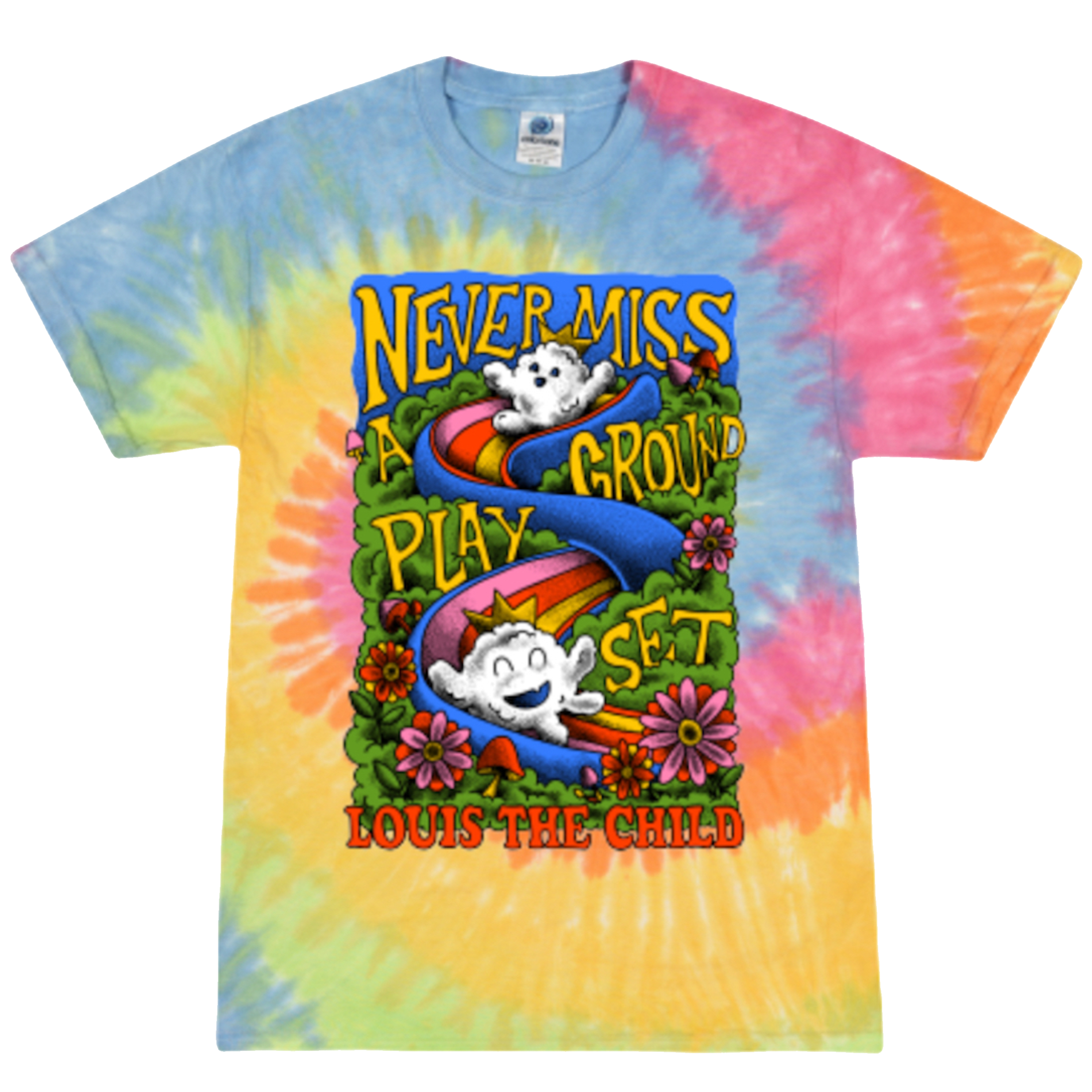 Never Miss A Play Ground Set - Tie Dye Tee
