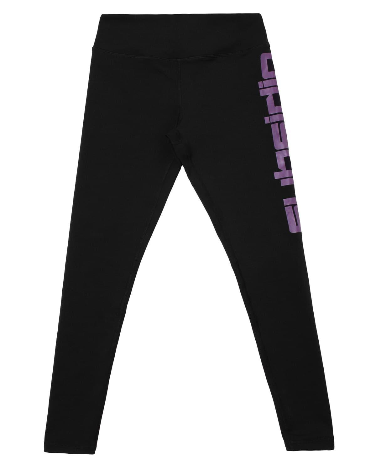 Subsidia Mid Waist Leggings (Black/Purple)
