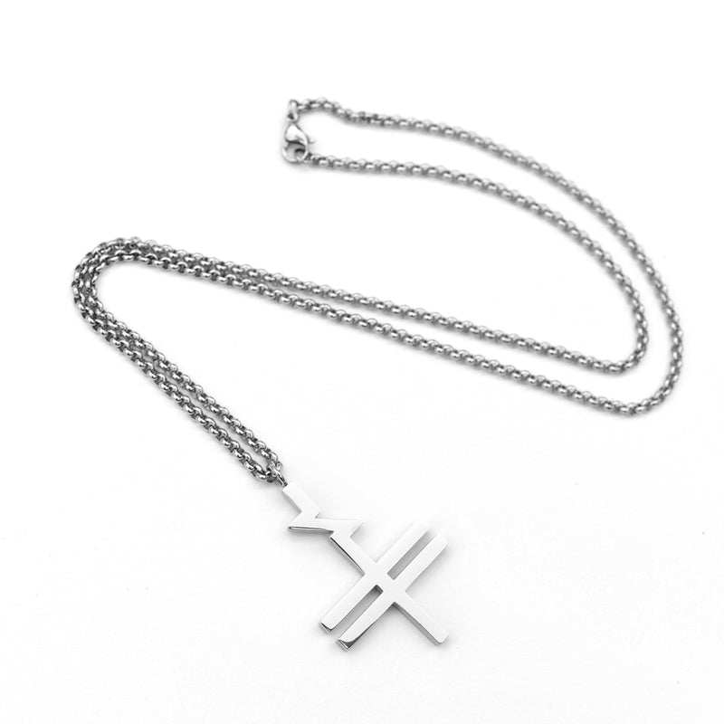 Silver Community Cross Necklace with Custom Case