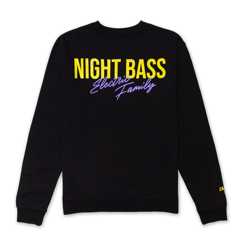 EF x Night Bass Crewneck - Crewneck Sweater -  Electric Family-  Electric Family Official Artist Merchandise