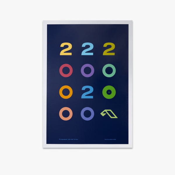 Anjunabeats 20 x Farrow Print - Poster -  Anjunabeats-  Electric Family Official Artist Merchandise