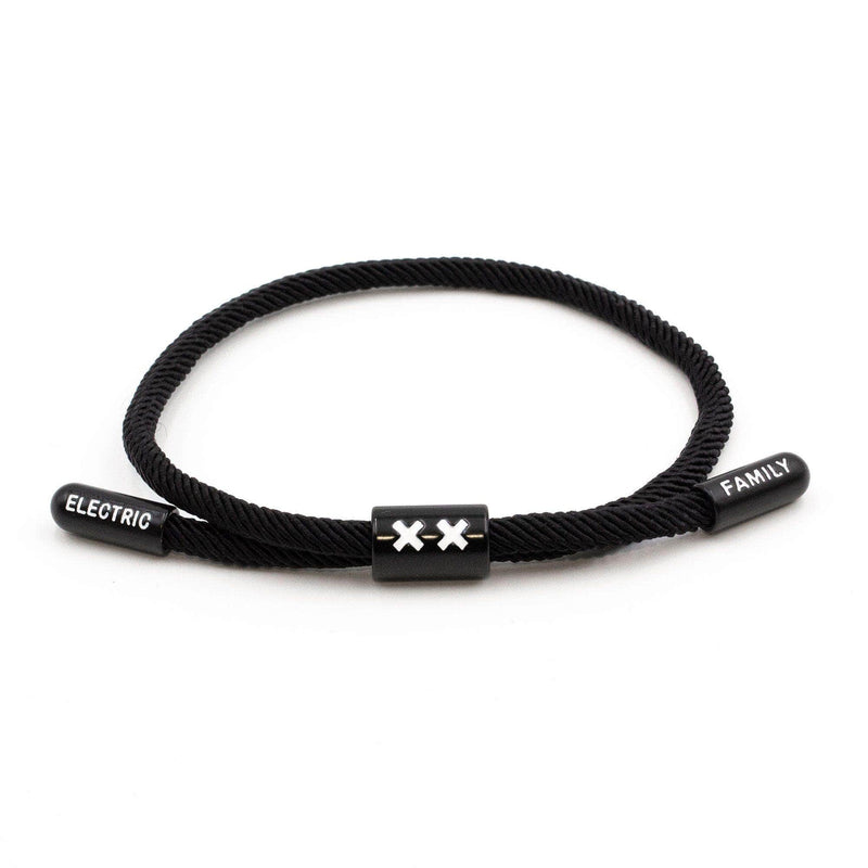 XX New School Bracelet (Black/Black) - New School Bracelet -  Electric Family-  Electric Family Official Artist Merchandise