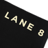 Lane 8 Black Logo Tee