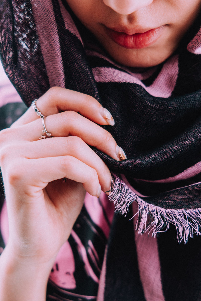 Pink Marble Pashmina