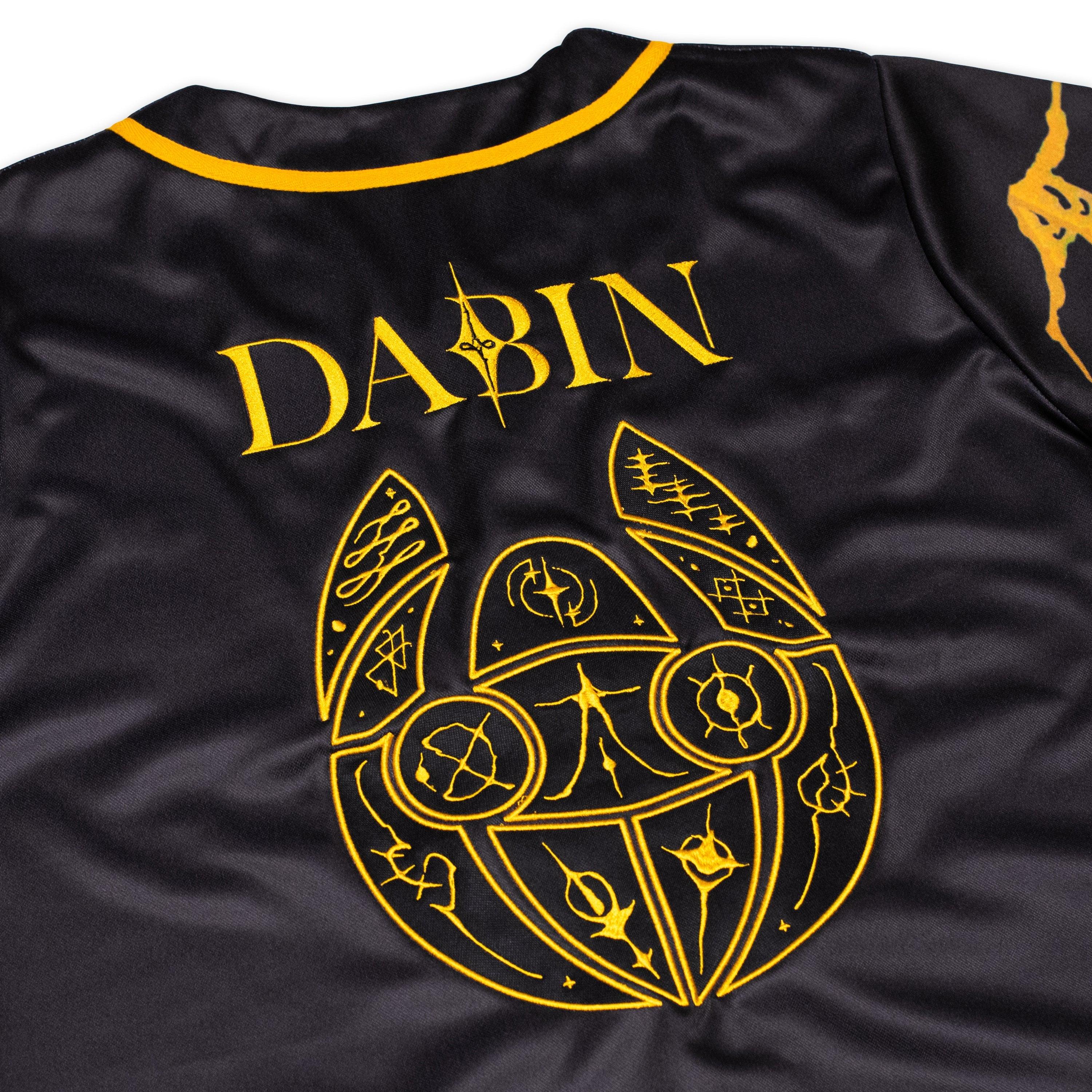 Dabin - Between Broken Glyph Mask Baseball Jersey - Baseball Jersey -  Dabin-  Electric Family Official Artist Merchandise
