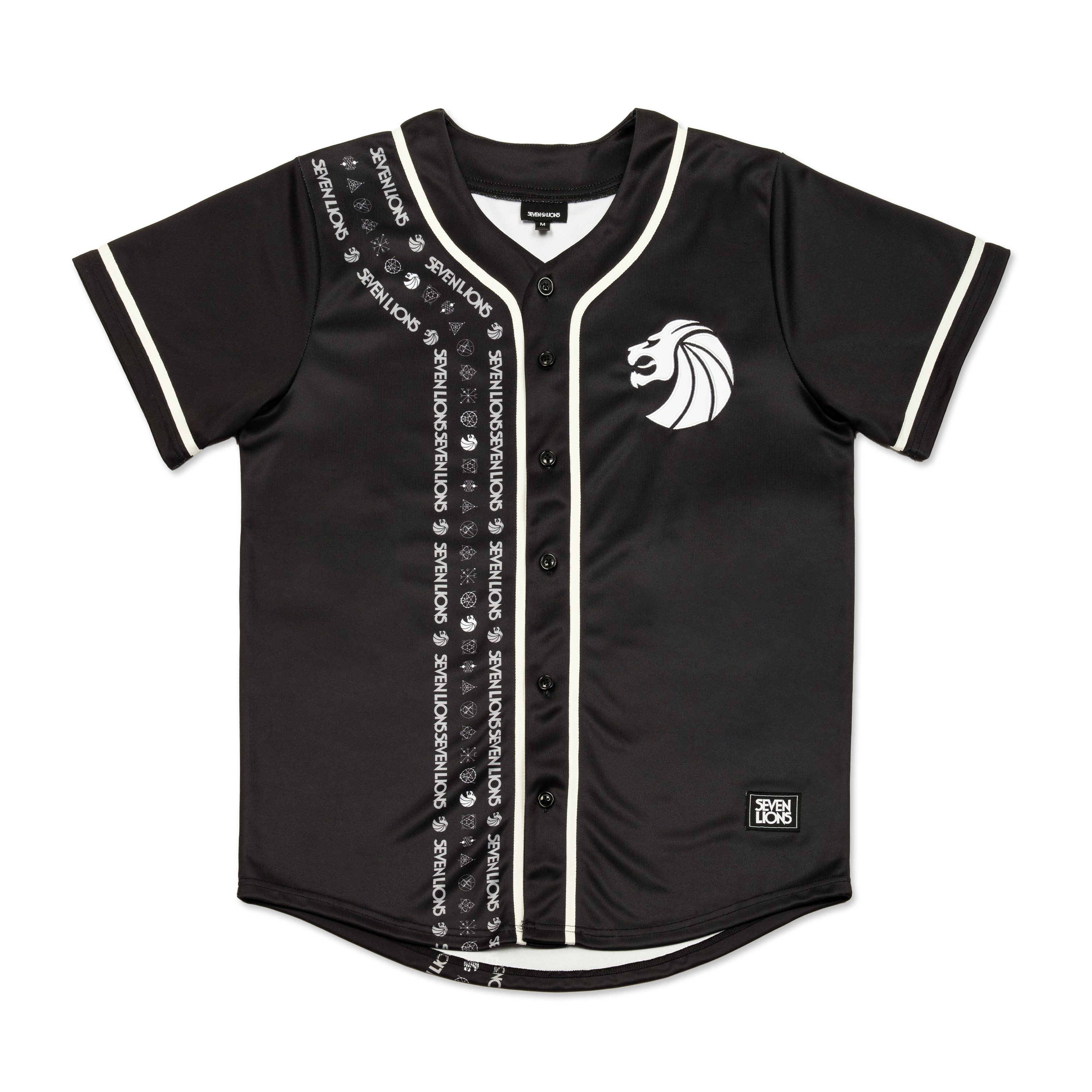 Black Staple Baseball Jersey