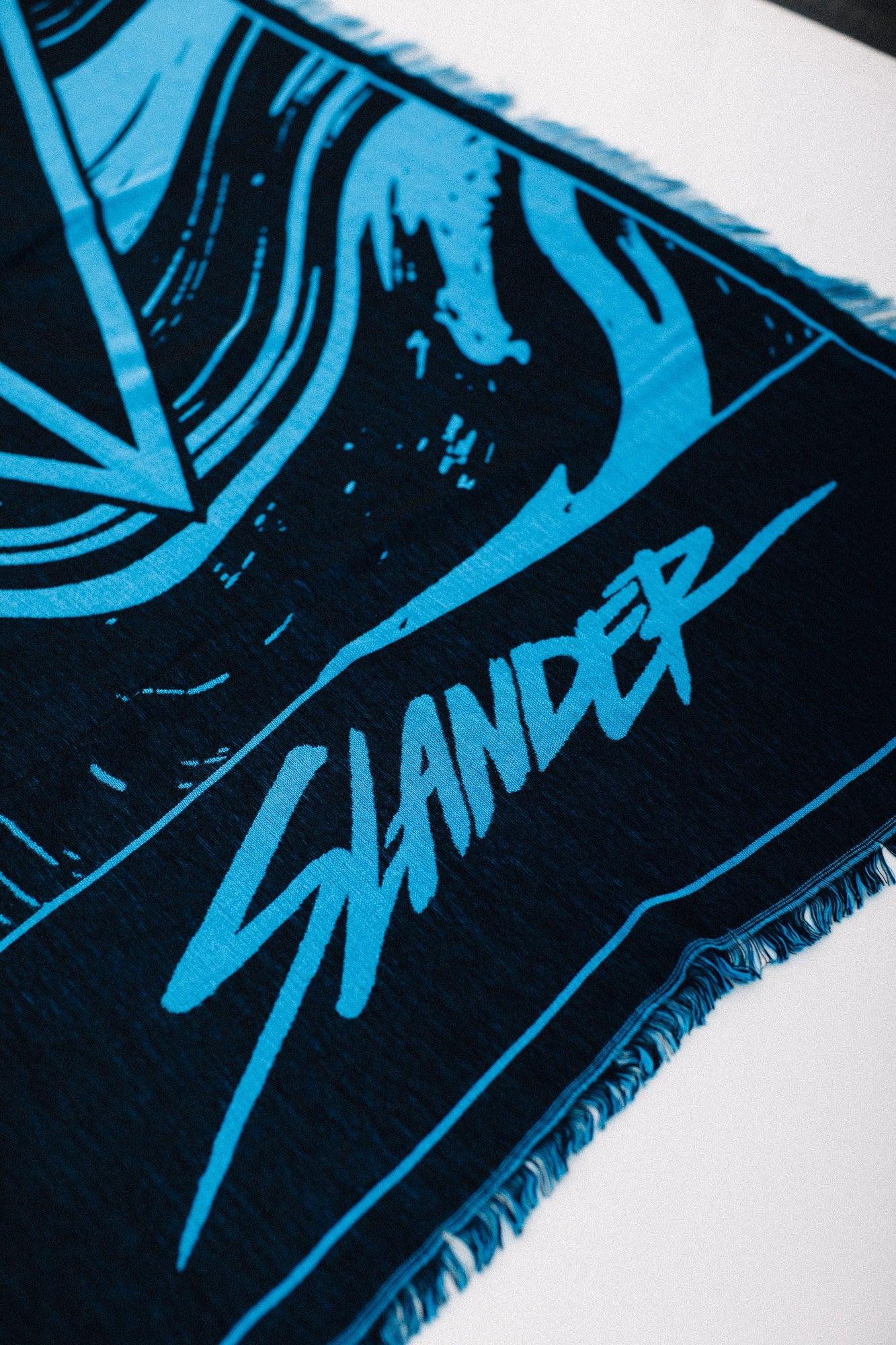 SLANDER PASHMINA - BLUE/BLACK MARBLE