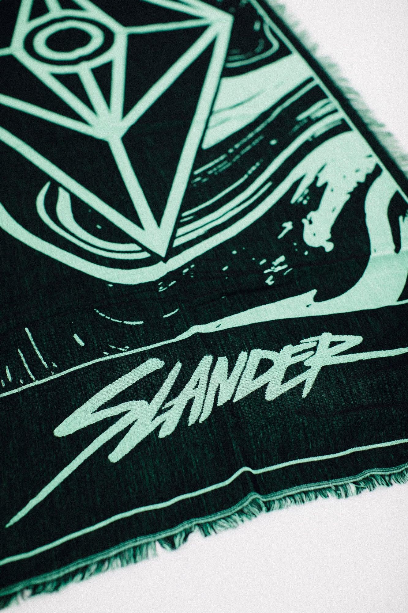 SLANDER PASHMINA - MINT/BLACK MARBLE