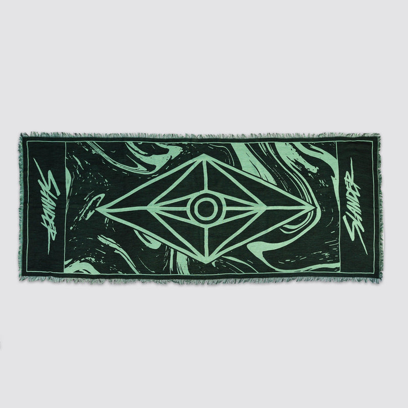 SLANDER PASHMINA - TEAL/BLACK MARBLE