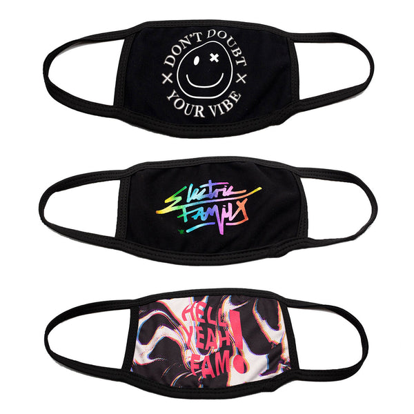 Face Mask Bundle - Face Mask -  Electric Family-  Electric Family Official Artist Merchandise