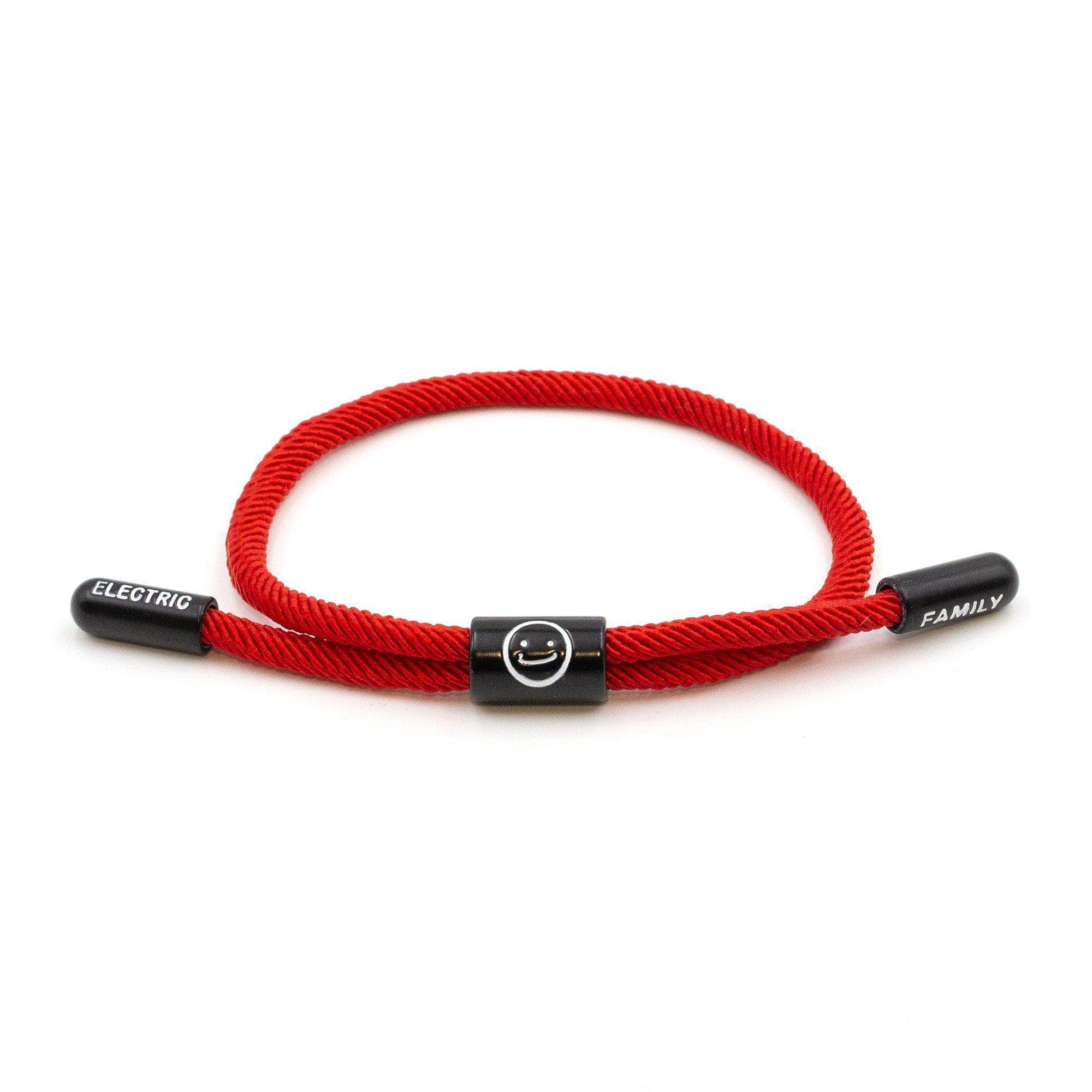 Good Times New School Bracelet (Red/Black) - New School Bracelet -  Electric Family-  Electric Family Official Artist Merchandise