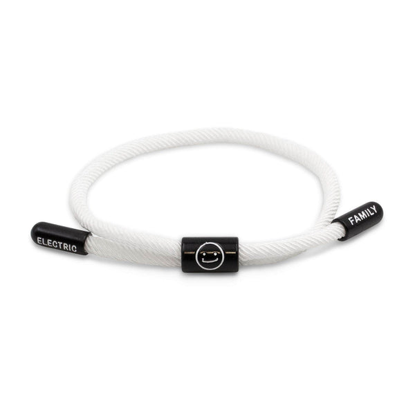 Good Times New School Bracelet (White/Black) - New School Bracelet -  Electric Family-  Electric Family Official Artist Merchandise