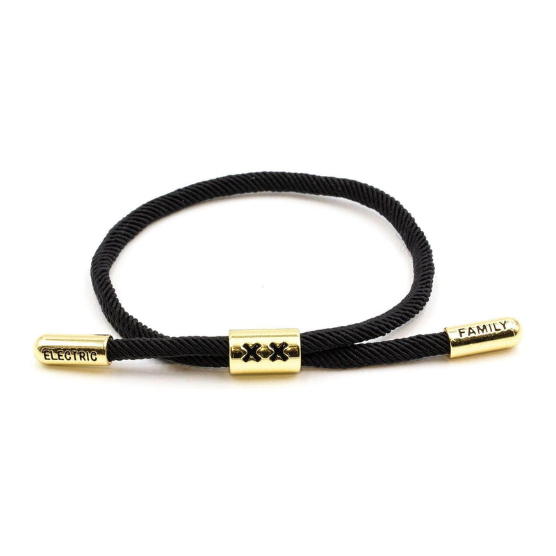 XX New School Bracelet (Black/Gold) - New School Bracelet -  Electric Family-  Electric Family Official Artist Merchandise